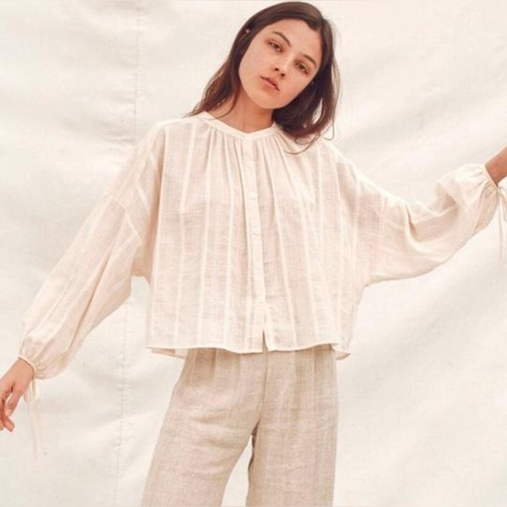 Christy Dawn The Faye Top in Oatmilk | Sz S